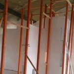 gipswand in uitvoering incl stelwerk